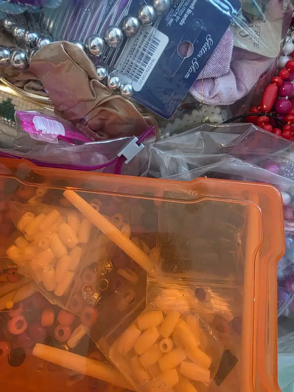 Extra Large Lot of Assorted Jewelry Crafting Beads and Accessories Mystery Box